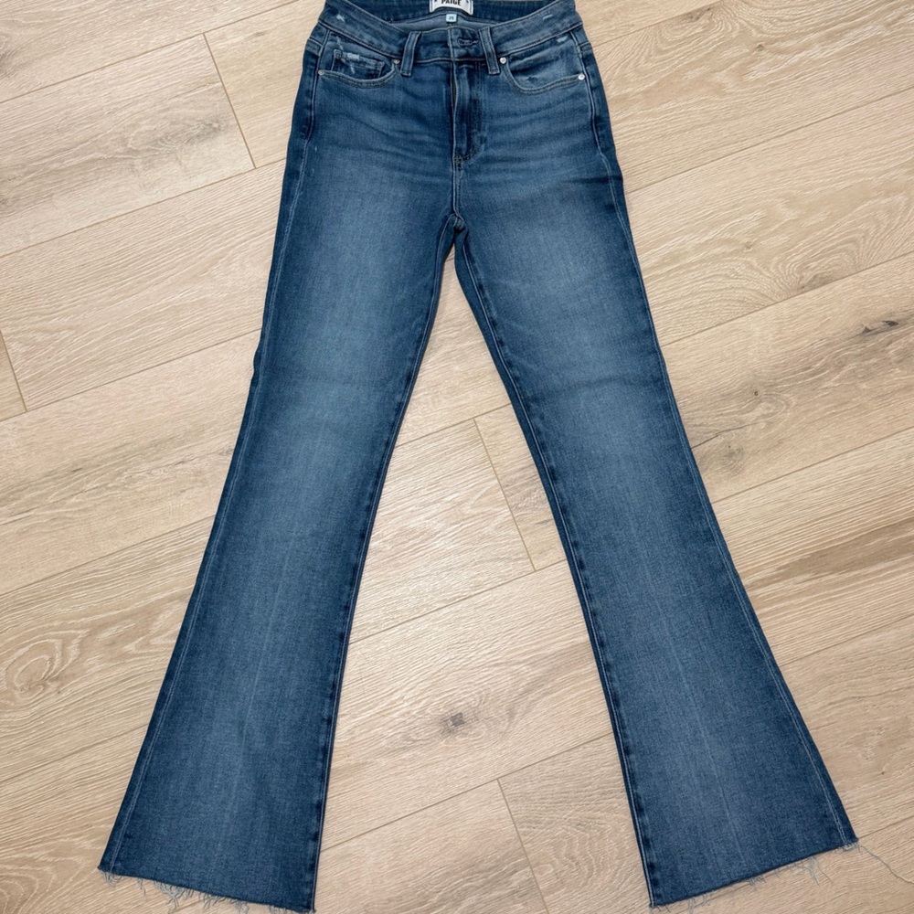PAIGE Dark Blue Flare Jeans